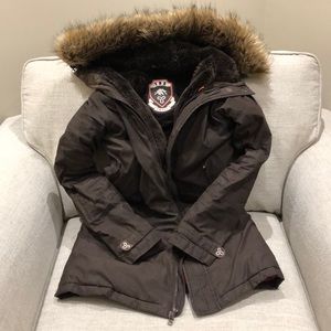 TNA parka (brown) size S